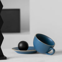 8oz Coffee Cup with Saucer... - Lineage Ceramics
