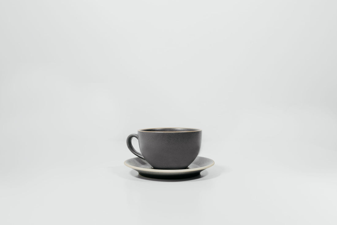 8oz Coffee Cup with Saucer - Lineage Ceramics